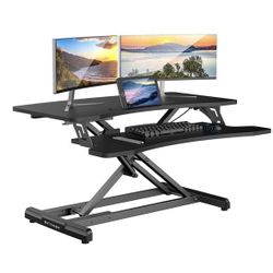 BlitzWolf® BW-ESD1 Pneumatic Lifting Table Standing Desk with Handle Control