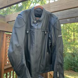 Motorcycle Leather Victory Riding Jacket. Like new