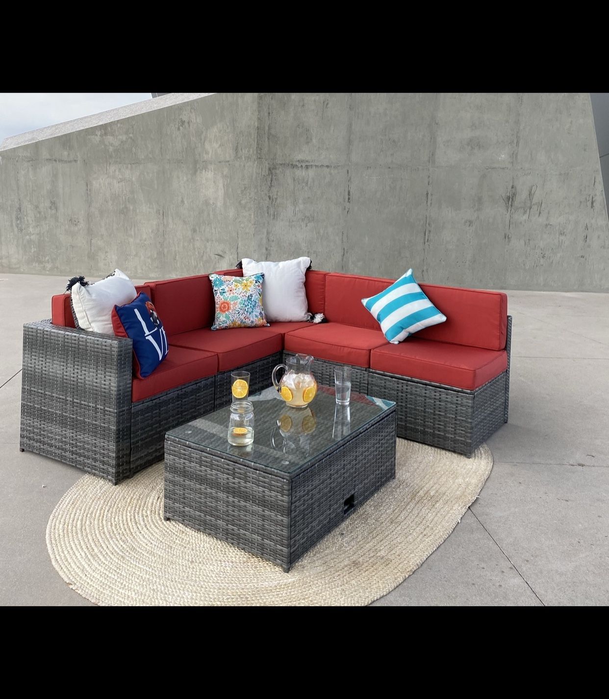 Patio set, outdoor patio sectional, conversation set, Patio Furnitur, 