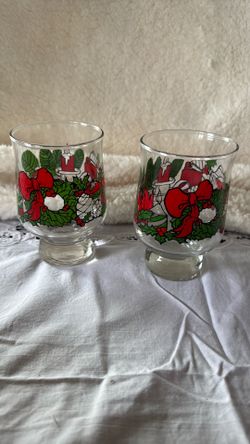 Antique Christmas glasses