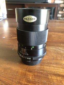 Vintage telephoto lens - 135mm F2.8 constant aperture
