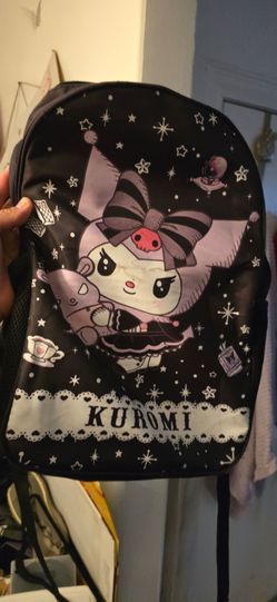 Kuromi Sanrio Black Graphic Backpack