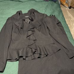 Isabella Ruffled Suit jacket and skirt