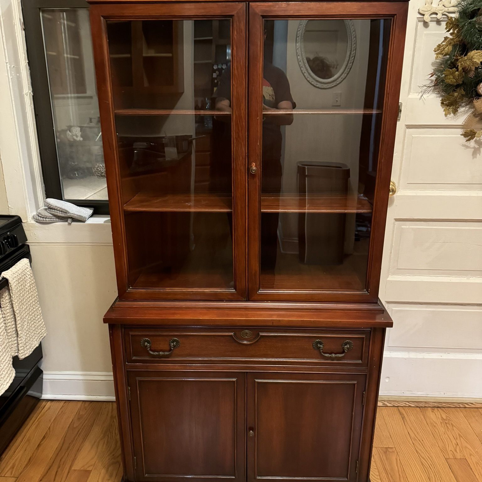 China Cabinet - Wood and Glass - Mission Style