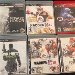 6 Ps3 Games