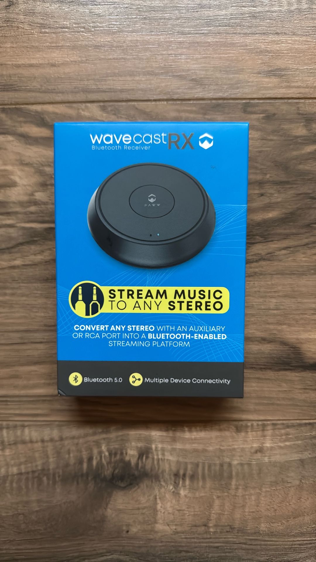 Paww Wave cast Ex Bluetooth Receiver Stream Music To Any Stereo $20