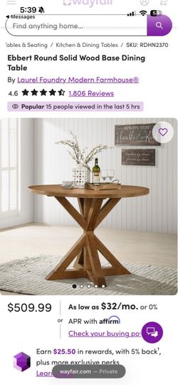 Brand New Dining Room Table