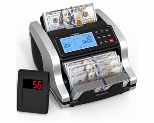 PONNOR PRO 2026 Bill Counter w/ LCD & External Display, UV/MG, Batch/Add