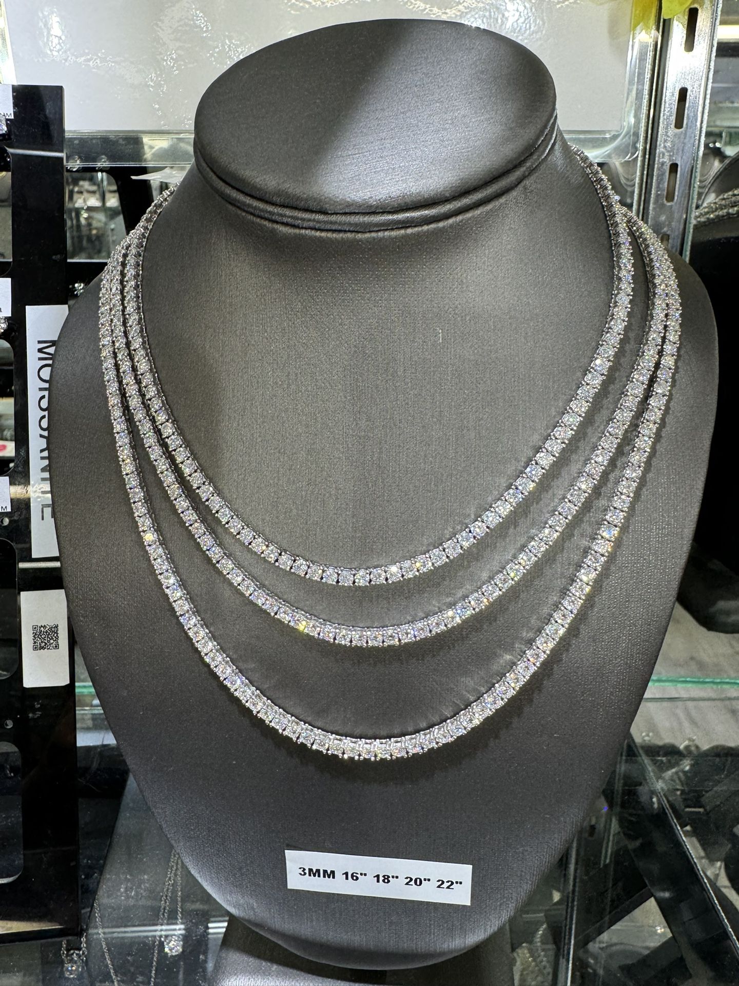 Moissanite Tennis Chain 3mm