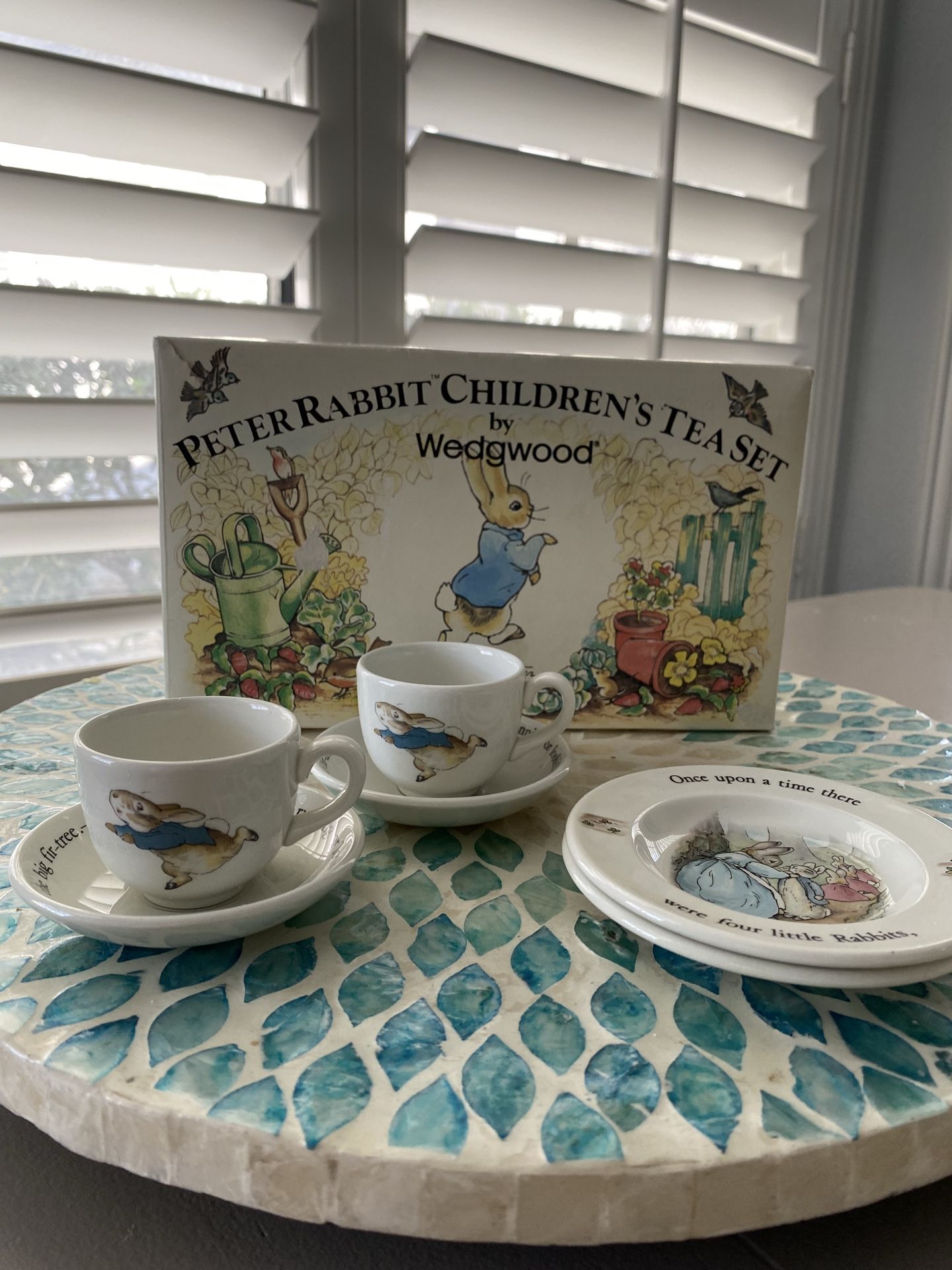 PETER RABBIT TEA TIME SET NEW IN BOX MADE IN ENGLAND | eBay