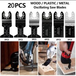 20 Pcs Oscillating Multi Tool saw blades Wood Metal Cut Cutter