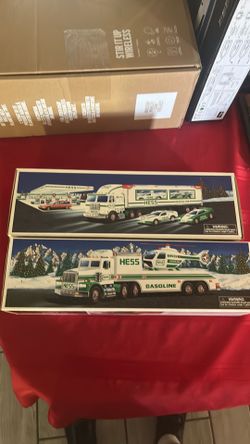 Hess toy trucks, new inbox