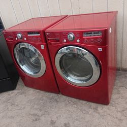 Lavadora y Secadora de gas marca LG 