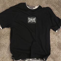 black supreme graphic tee