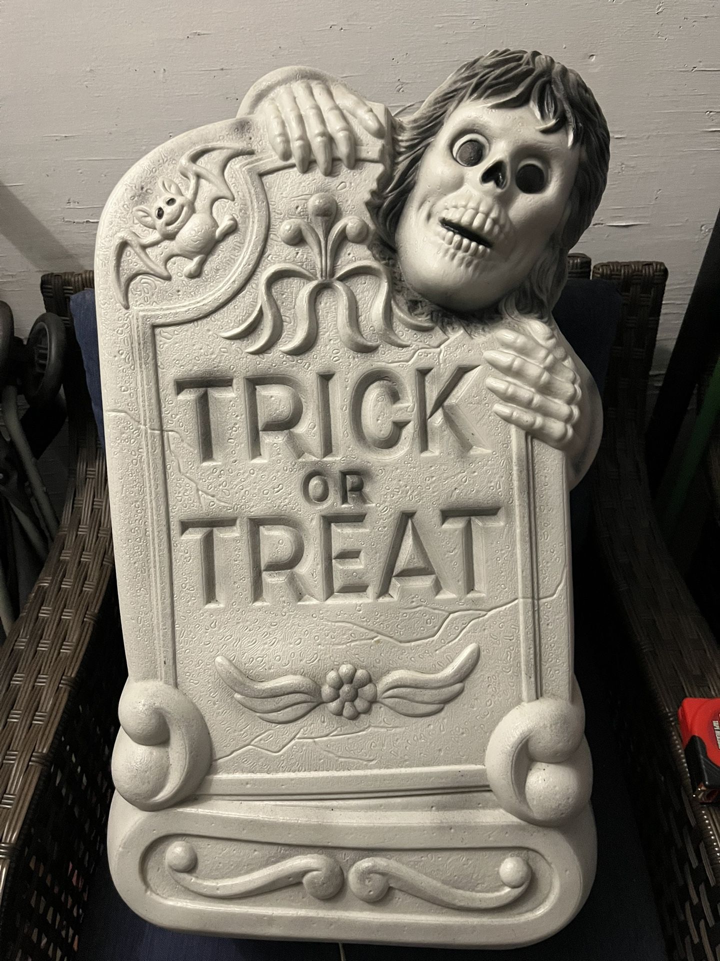 Vintage Halloween Tombstone Blow Mold