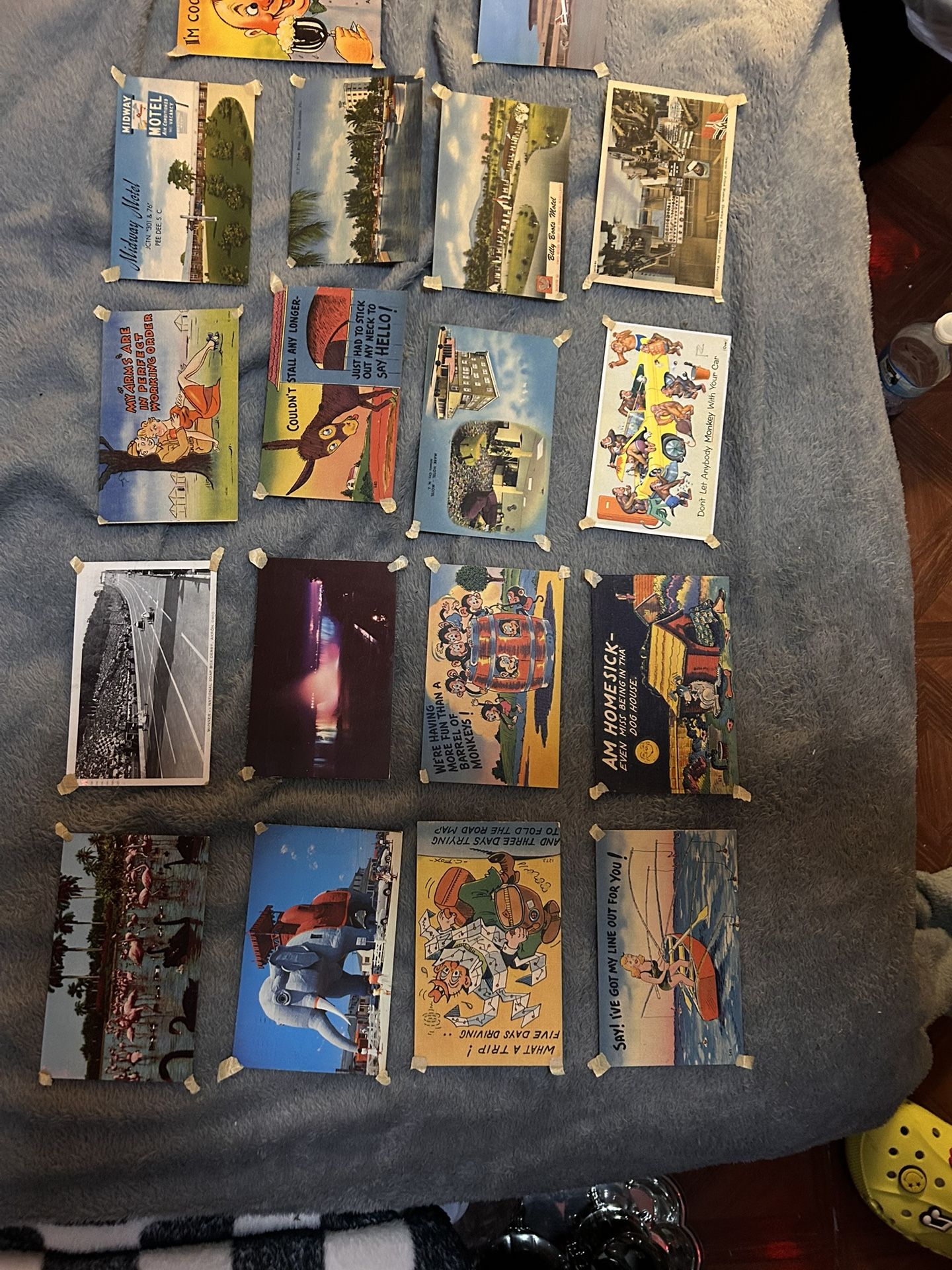 Vintage Post cards from the war. Condition as is.