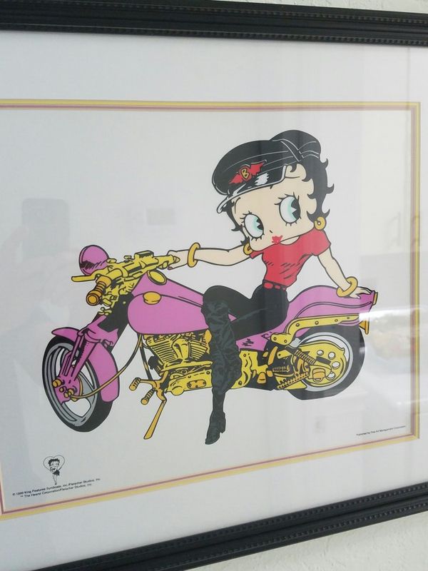Betty Boop Motorcycle Mama Framed Pictures For In Delray Beach Betty Boop Motorcycle Mama Framed Pictures For In Delray Beach Fl Offerup