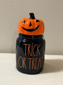 Rae Dunn mini canister Halloween trick or treat