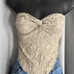 Strapless Ivory Top 