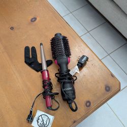 Revlon  Hair Dryer and Hot Air Brush / Conair Curling Wand