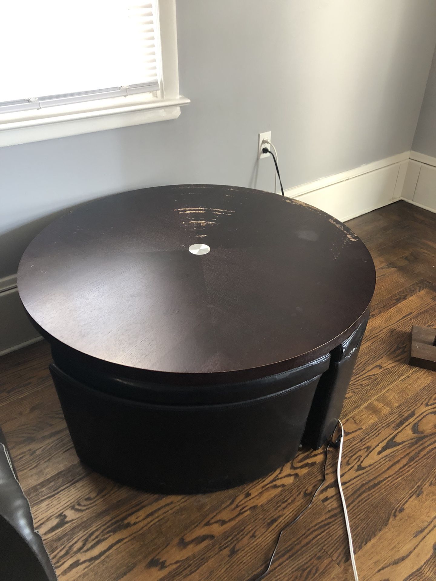 Coffee Table With Ottoman Storage Bin