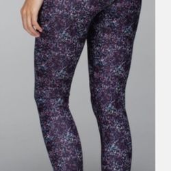 Lululemon Rocky Road Roll Down Wunder Leggings Yoga Running RARE High Rise