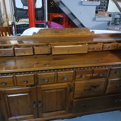 Large All Wood Dresser 62 Long