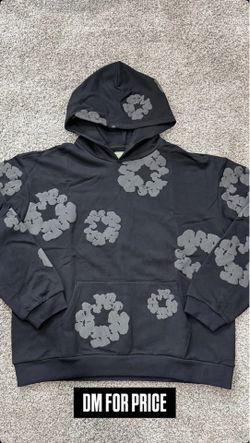 XL DENIM TEAR HOODIE