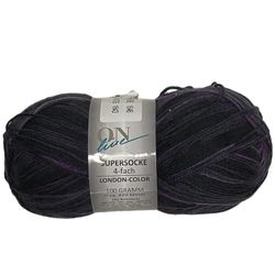 On Live Supersocke Yarn 4-fach, color-London, 1 skein, 100g, NEW.