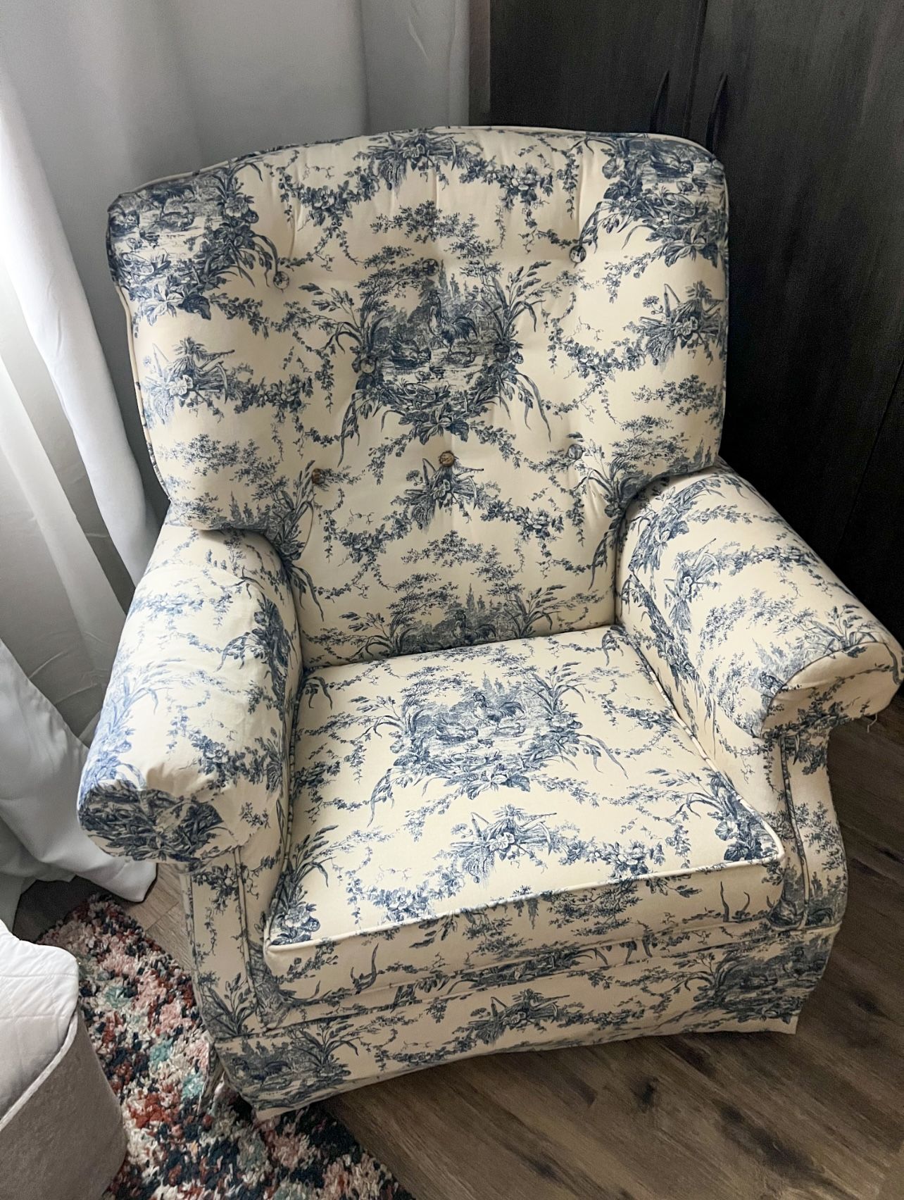 Vintage Toile Armchair