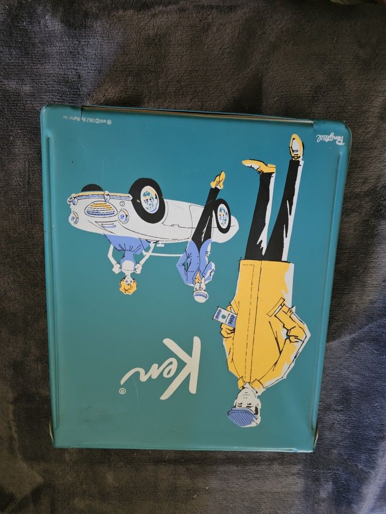 Barbies Vintage Mattell Ken Doll, Case And Accessories