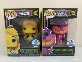 Alice In Wonderland & Cheshire Cat Blacklight Funko Exclusive 