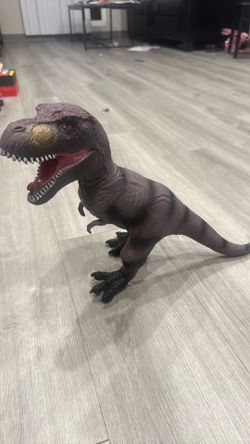 Large rubber dinosaur