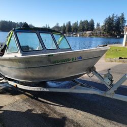 Alumnaweld Stryker Aluminum Boat Mercury Motors Trailer And Titles 