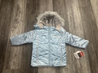 Kids Girls Toddler Anaheim Ducks Baby Blue Winter Jacket 2T