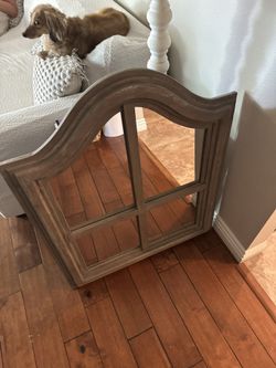Pottery Barn Wood Mirror 31”w 38”h