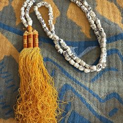 Buddhist Yak Bone Skull Prayer Beads 