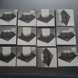 12 Honeycomb Candles and Spike Holders/ lightly used for event.