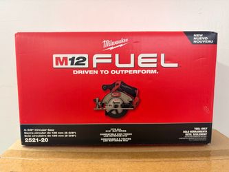 New Milwaukee M12 FUEL 5-3/8" Circular Saw 2521-20