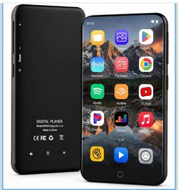 64 GB MP3 Player with Bluetooth and WiFi, 4" HD Full Touch Screen Music Player with Spotify, Audible, Pandora, Libby, Spotify Kids,MP3&MP4 Player with