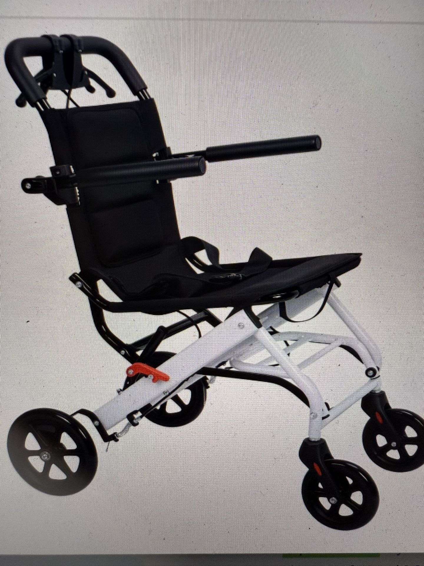 Ultra-Lightweigh Foldable Transport Wheelchair