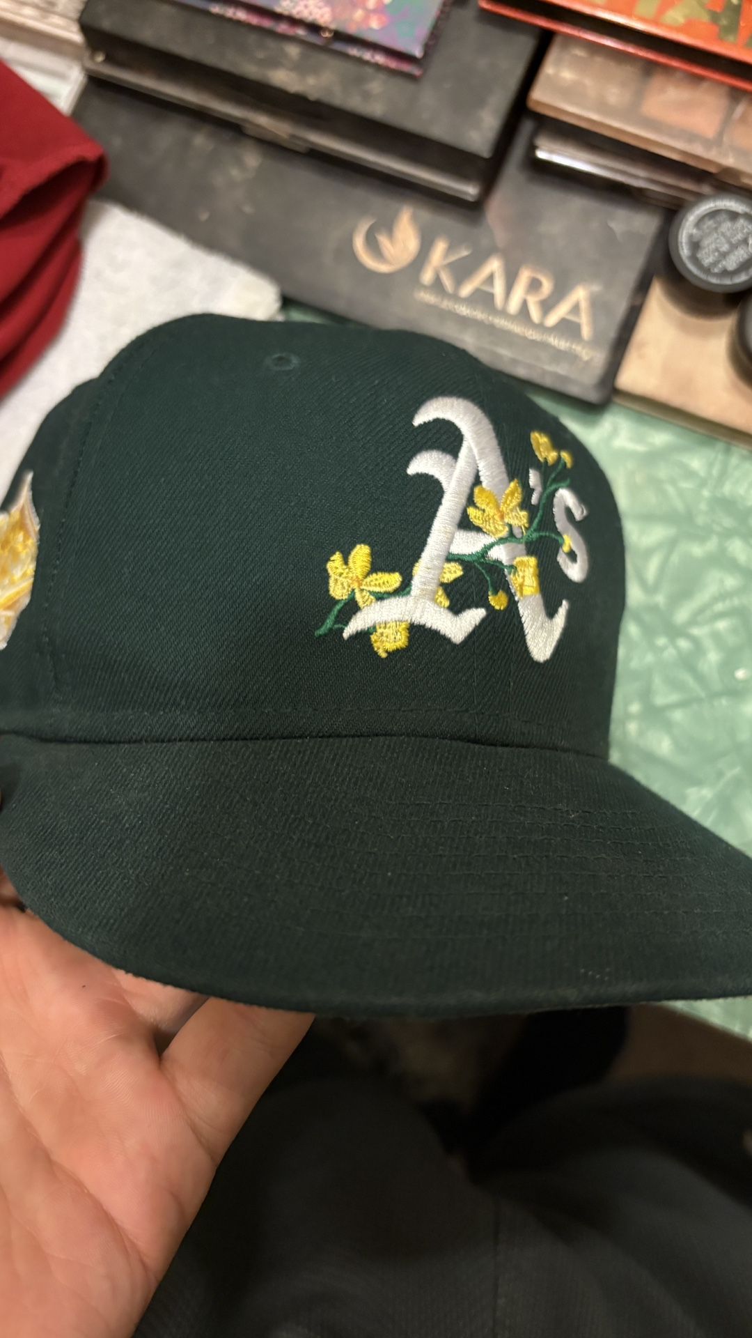 Flowers Oakland Athletics Hat