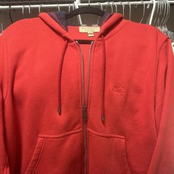 Red Burberry Hoodie