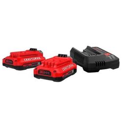 Craftsman V20 2 Ah Lithium-Ion Starter Kit 3 pc (NEW)