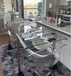 Expendable Glass Top Dining Table ONLY