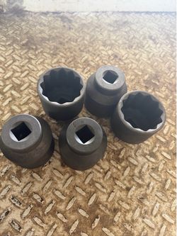2-3/16” Heavy Duty 3/4” Drive Impact Sockets – Lot of 5