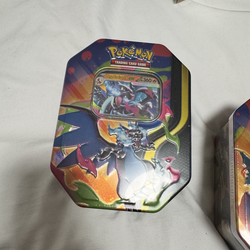 Mega Charizard x/y EX tins 40$