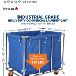 Comercial laundry cart