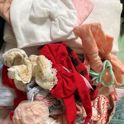 Tons Of Baby Bows And Hats