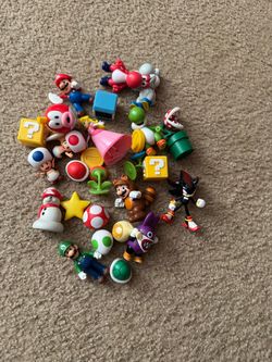 Super Mario Mini Figure Lot 25+ Pieces